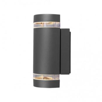 LED lámpatest , oldalfali , 2 x GU10 foglalat , matt fekete , kültéri , IP44 , LUTEC , FOCUS kép