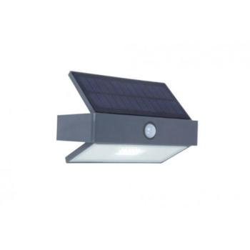 LED lámpatest , oldalfali , 2W , napelemes , mozgásérzékelős , természetes fehér , kültéri , IP44 , LUTEC , ARROW kép