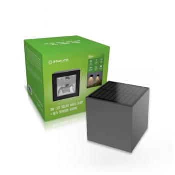 Asalite Napelemes Kültéri Lámpa IP44 3W 4000K (200 lumen) + Mikróhullámú Szenzor kép