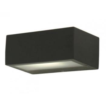 LED lámpatest , oldalfali , E27 , 2 irányú, sötét szürke , kültéri , IP44, LUTEC , GEMINI kép