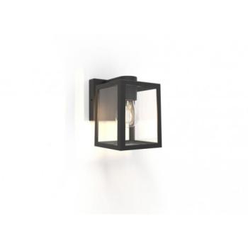 LED lámpatest , oldalfali , E27 foglalat , matt fekete , kültéri , IP44 , LUTEC , SHIVA kép