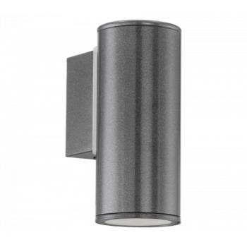 LED lámpatest , oldalfali , GU10 , 3W , meleg fehér , 1 irányú , antracit , kültéri , IP44 , EGLO , RIGA , 94102 kép
