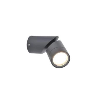 LED lámpatest , oldalfali , GU10 foglalattal , szürke , kültéri , IP54 , 5 év garanciával , LUTEC , TUBON kép
