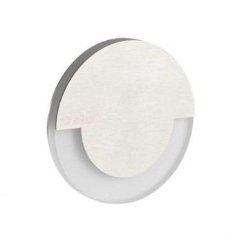 Led lámpatest , oldalfali , lépcsővilágító , irányfény , 12V , 0.8W , kerek , természetes fehér, fehér , SOLA kép