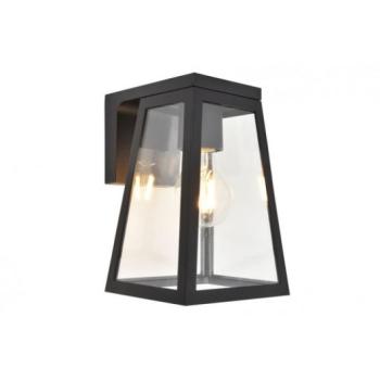 LED lámpatest , oldalfali , napelemes , meleg fehér , matt fekete , kültéri , IP44 , LUTEC , FIA kép