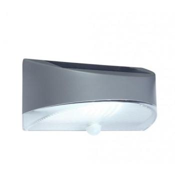 LED lámpatest , oldalfali , napelemes , mozgásérzékelős , 1.2W , természetes fehér , kültéri , IP44 , LUTEC , BREAD kép