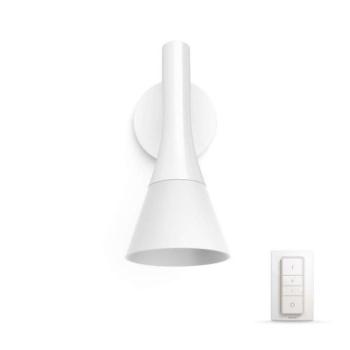 Led lámpatest , Philips Hue , Explore , fali , (1 x 6W E14 + DIM Switch fényerőszabályozó) , CCT , dimmelhető , fehér kép
