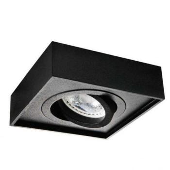LED lámpatest , spot , GU10 , süllyesztett , billenthető , alumínium , fekete , MINI GORD kép