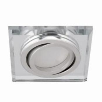 LED lámpatest , spot keret , GU10/MR16 , beépíthető , billenthető , ezüst, üveg , MORTA , CT-DTL50-SR kép