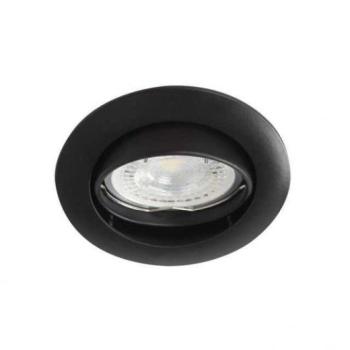 LED lámpatest , spot keret , GU10/MR16 , beépíthető , billenthető , matt fekete , KANLUX VIDI kép