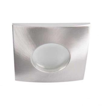 LED lámpatest , spot keret , süllyesztett , négyzet , GU10 , matt króm , IP44 , QULES kép
