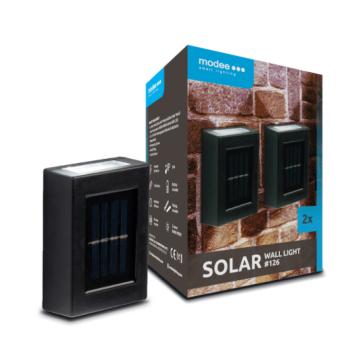 Modee Lighting LED Szolár Napelemes Fali Lámpa WS126 (2db/doboz) kép