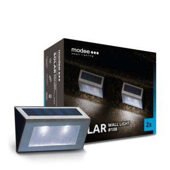 Modee Lighting LED Szolár Napelemes Fali Lámpa WS108 (2db/doboz) kép
