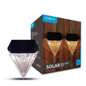 Modee Lighting LED Szolár Napelemes Fali Lámpa WS127 (2db/doboz) kép