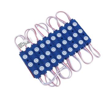 LED lencse modul 3 2835, 1,5W, kék, dimmelhető, 120 lm, IP65, Optonica, 4525 kép