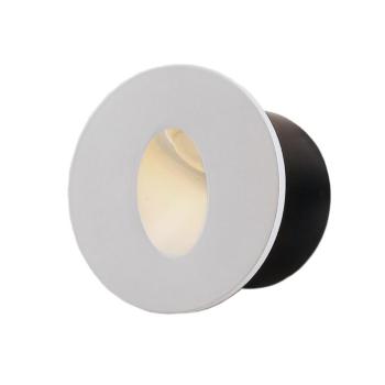 LED lépcsőlámpa fehér, kerek, 3W, 4200K, természetes fehér, 90 lm, Optonica, 7523 kép