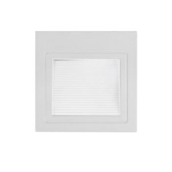 LED lépcsőlámpa fehér négyzet alakú, 3W, 4200K, természetes fehér, 195 lm, Optonica, 7521 kép