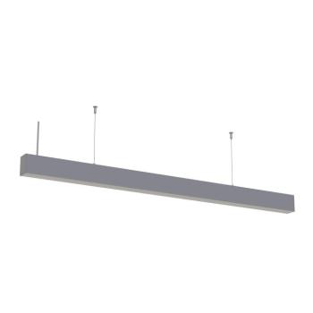 LED lineáris függesztett lámpa, összekapcsolható, 5 év garancia, 40W, 4000K, természetes fehér, 5200 lm, ezüst, Optonica, 5381 kép