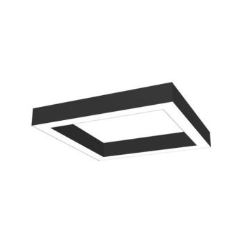 LED lineáris lámpatest négyzet alakú felületre szerelhető, függeszthető PROFILED-PS 1180x1180x80mm 110W 3000K (meleg fehér) 12480lm fekete 2423430 VI kép