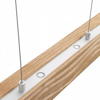 LED lógó világítás Atacama, tölgy/nikkel, fa, hosszúság 116 cm kép