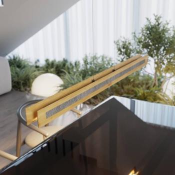LED lógó világítás Chile S, tölgy/gránit, hossza 116 cm kép