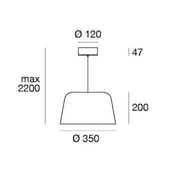 LED lógó világítás Delfi_P, fehér, Ø 35 cm, fém kép