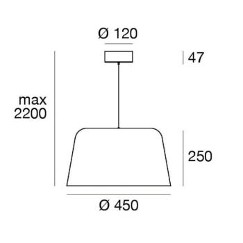 LED lógó világítás Delfi_P, fekete, Ø 45 cm, fém kép