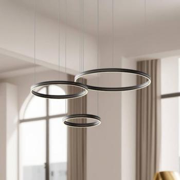LED lógó világítás Gravity, 3 izzós, fém, fekete, 4000 K kép