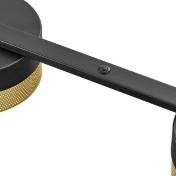 LED lógó világítás Mesh 4 izzós dimm, fekete/arany kép