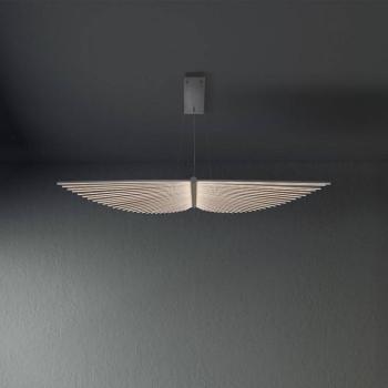 LED lógó világítás SERAPH, matt fekete, hossza 105 cm, fém kép