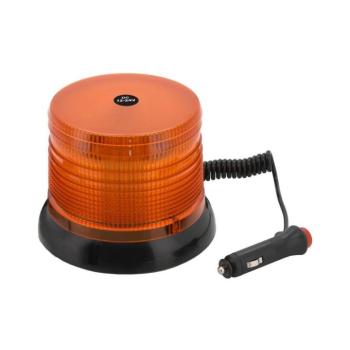 LED mágneses figyelmeztető jelzőfény LED/20W/12-24V narancssárga 08908 kép