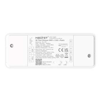 LED meghajtó , dimmer , 230V AC üzemű lámpákhoz , multifunkciós dimmelés , WiFi+2,4GHz , Tuya , Miboxer (Mi-Light) , TRI-PW kép