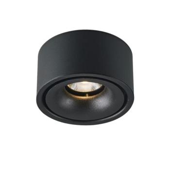 LED mélysugárzó, felületre szerelhető, 10w, fekete, 4000k, bridgelux-chip, természetes fehér, 800 lm, Optonica, 12001 kép