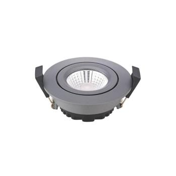 LED mennyezetbe süllyesztett spot Diled, Ø 8,5cm 6W Dim-To-Warm antracit kép