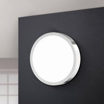 LED mennyezeti lámpa Bully, króm, Ø 14 cm kép