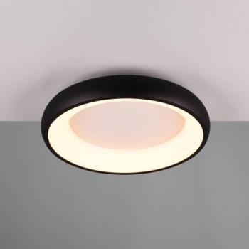 LED mennyezeti lámpa Cardona, Ø 46,5 cm, matt fekete, fém CCT kép