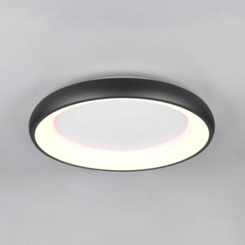 LED mennyezeti lámpa Cardona, Ø 62 cm, matt fekete, fém, CCT kép