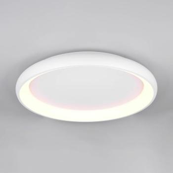 LED mennyezeti lámpa Cardona, Ø 75 cm, matt fehér, fém, CCT kép