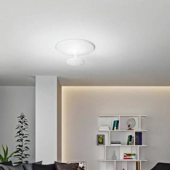 LED mennyezeti lámpa Conrad, fehér, Ø 50 cm, fém, dimmelhető kép