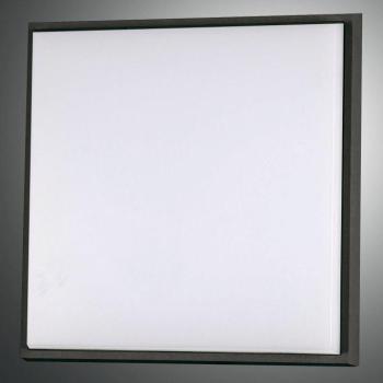 LED mennyezeti lámpa Desdy, 30x30 cm, IP54, fekete kép