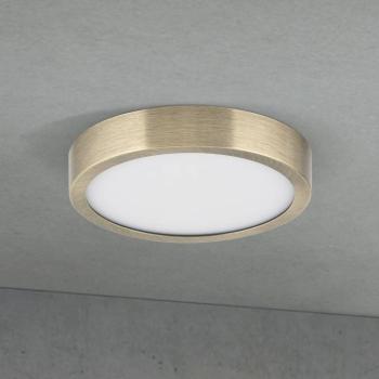 LED mennyezeti lámpa Disc, antik sárgaréz színű, Ø 14 cm, CCT kép