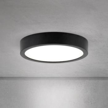 LED mennyezeti lámpa Disc, fekete Ø 14 cm, CCT fém/műanyag kép