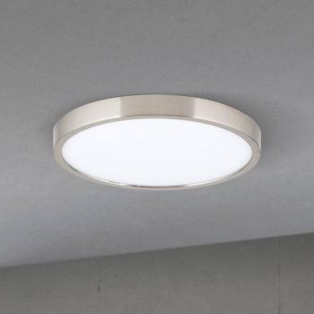 LED mennyezeti lámpa Disc, nikkel színű, szatén felületű, Ø 24 cm, CCT kép