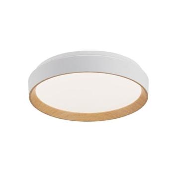 LED mennyezeti lámpa EMILIA R35 Ø380xH65 35W 3xCCT (3000K/4000K/6500K) 3325lm matt fehér+fa 2027880 VITO kép
