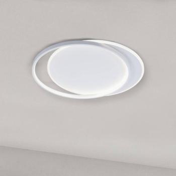 LED mennyezeti lámpa Evelyn, fehér, hossz 55 cm, fém kép