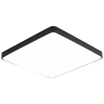 LED mennyezeti lámpa feketetel - négyzet alakú, 64W, 3000K, meleg fehér, 4800 lm, Optonica, 2926 kép