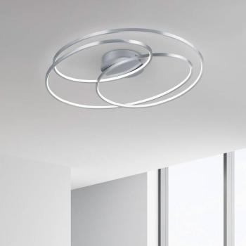 LED mennyezeti lámpa Gale, 80 cm, matt nikkel kép