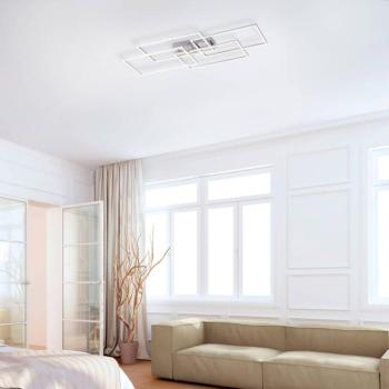 Iven LED mennyezeti világítás, dimmelhető, acél, 95x51,5 cm kép