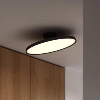 LED mennyezeti lámpa Kaito 2 Pro, Ø 40 cm, fekete, távolságtartó kép