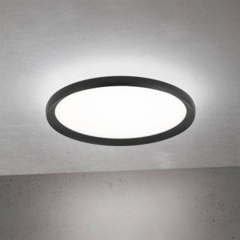 LED mennyezeti lámpa Kant, Ø 40 cm, fekete, CCT fém/műanyag kép